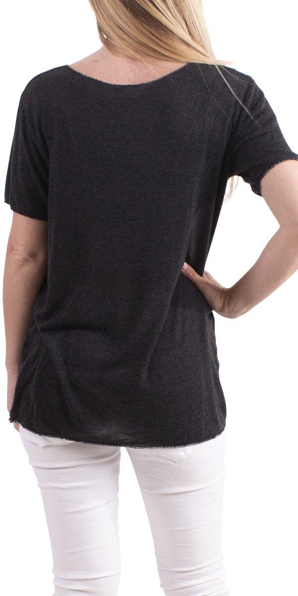 Apuma Rock & Roll Top - Gigi Moda - Made in Italy # casual, casual top, one size, Rock, rock and roll, summer, T Shirt, Top, viscose