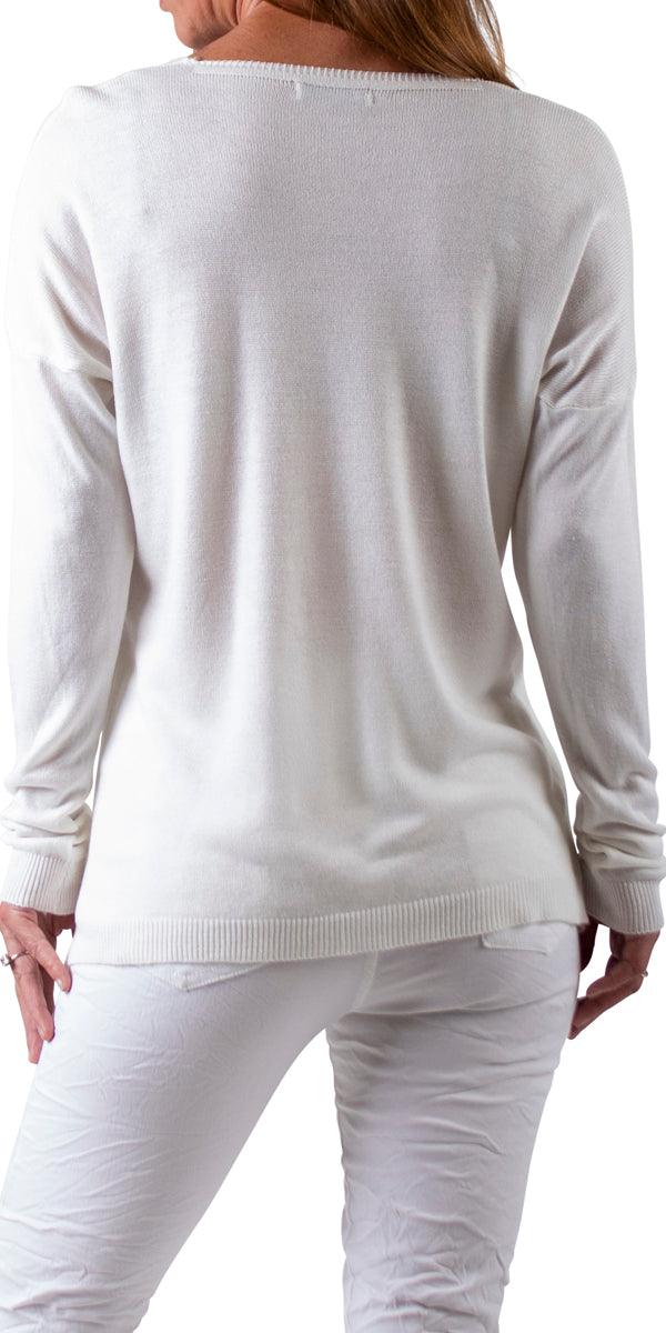 Amore Forte Sweater - Gigi Moda - Made in Italy # Camo print, casual sweater, comforatable fit, Gigi Moda, heart, Italian Sweater, made in italy, shop gigi moda, Sweater, womans clothing