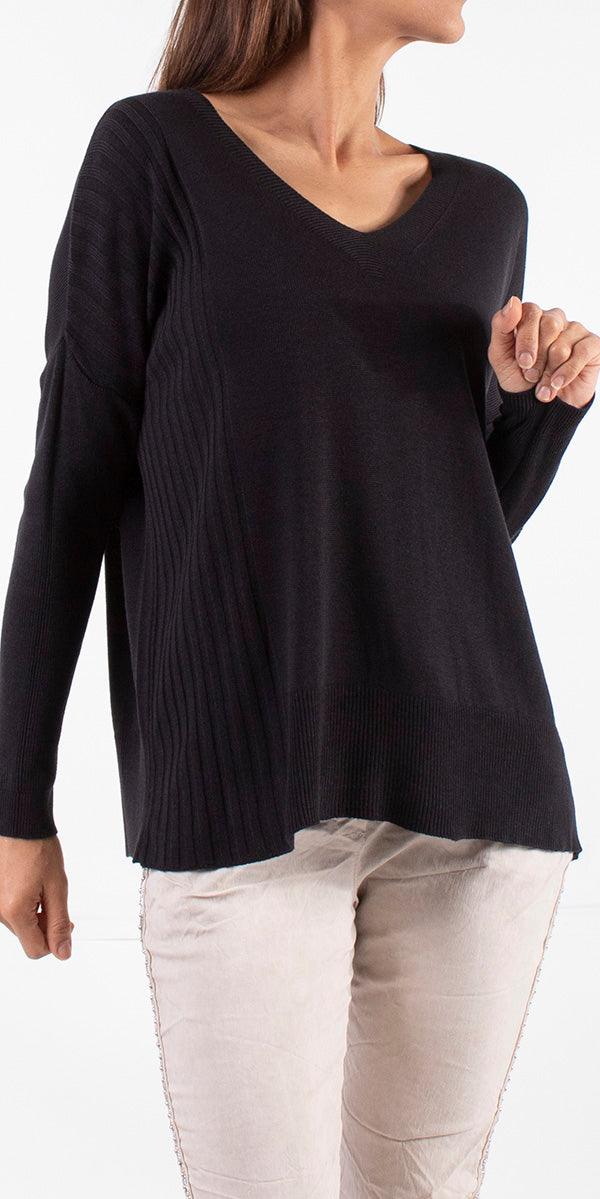 Bahiano Knit Sweater - Gigi Moda - Made in Italy # casual sweater, fall, Gigi Moda, italian apparel, Italian Sweater, italian top, knit sweater, Made in Italy, new, one size, shopgigimoda, Sweater, womens clothing, womens fashion