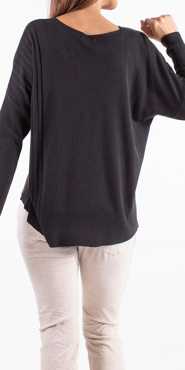 Bahiano Knit Sweater - Gigi Moda - Made in Italy # casual sweater, fall, Gigi Moda, italian apparel, Italian Sweater, italian top, knit sweater, Made in Italy, new, one size, shopgigimoda, Sweater, womens clothing, womens fashion