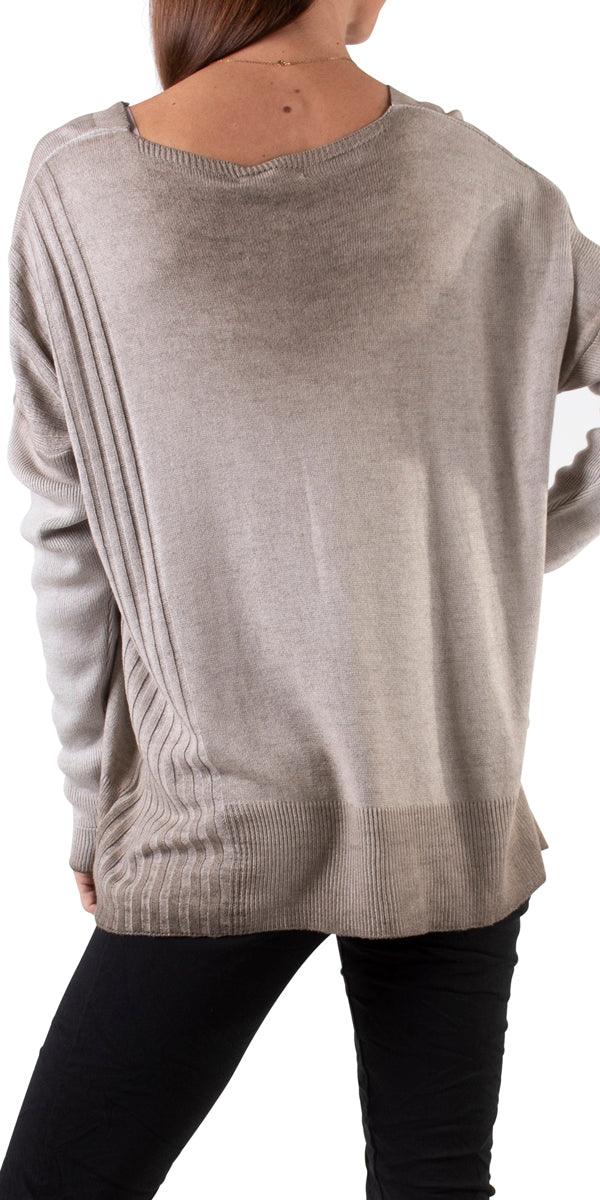 Bahiano Knit Sweater - Gigi Moda - Made in Italy # casual sweater, fall, Gigi Moda, italian apparel, Italian Sweater, italian top, knit sweater, Made in Italy, new, one size, shopgigimoda, Sweater, womens clothing, womens fashion