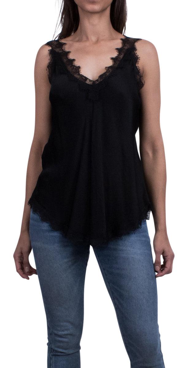 Demi Cami - Gigi Moda - Made in Italy # Blouse, Cami, DEEP V-NECK, free shipping, Gigi Moda, italian top, Made in Italy, OS, resort, resort wear, Top