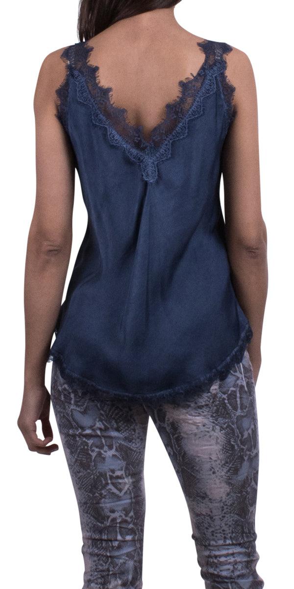 Demi Cami - Gigi Moda - Made in Italy # Blouse, Cami, DEEP V-NECK, free shipping, Gigi Moda, italian top, Made in Italy, OS, resort, resort wear, Top