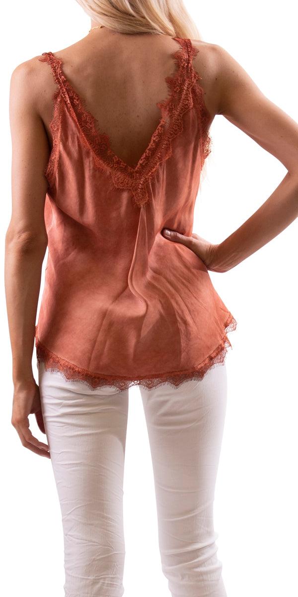 Demi Cami - Gigi Moda - Made in Italy # Blouse, Cami, DEEP V-NECK, free shipping, Gigi Moda, italian top, Made in Italy, OS, resort, resort wear, Top