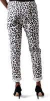 Franca Cheetah Print Pant - Shop Gigi Moda - Made in Italy # animal print, cheetah print, Cropped pants, drawstring, Gigi Moda, lightweight, made in italy, pockets, stretch, Tie waist
