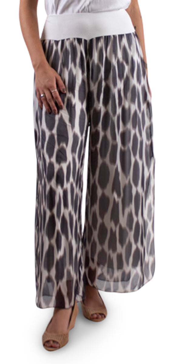 Jasmin Digital Dot Slit Pant
