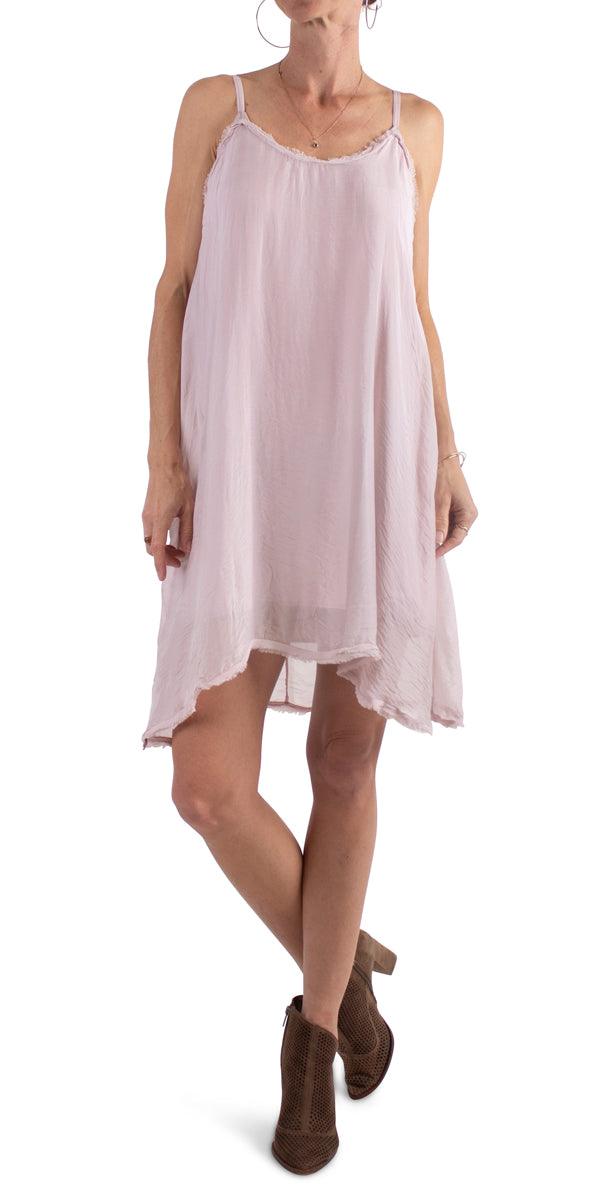 Dara Spaghetti Strap Dress - Gigi Moda - Made in Italy # 100% Silk, Dress, new, resort wear, Silk, Sleeveless, summer