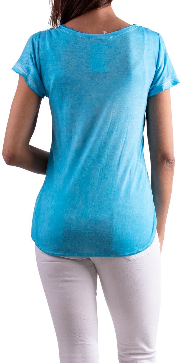 Maglietta Tee - Gigi Moda - Made in Italy # 2511, cotton, free shipping, Made in Italy, silk, TEE, Top, v-neck tee