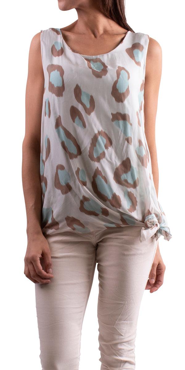 Isola Silk Tank - Gigi Moda - Made in Italy # 