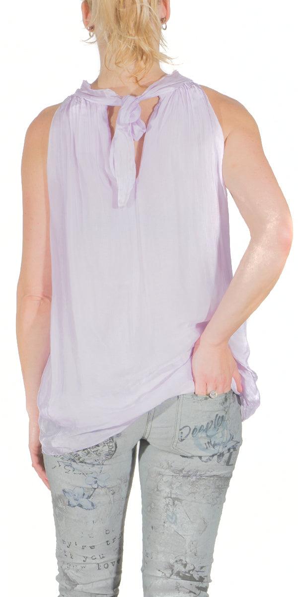 Nadia Nodo Top - Gigi Moda - Made in Italy # 100% Silk, Gigi Moda, Halter, Made in Italy, OS, Silk, Top