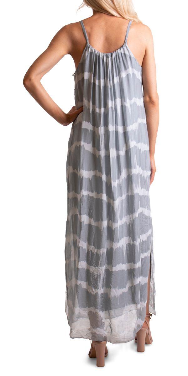 Venus Tie Dye Silk Dress - Gigi Moda - Made in Italy # 100% Silk, Dress, Made in Italy, resort wear, Silk, Sleeveless, spring, summer