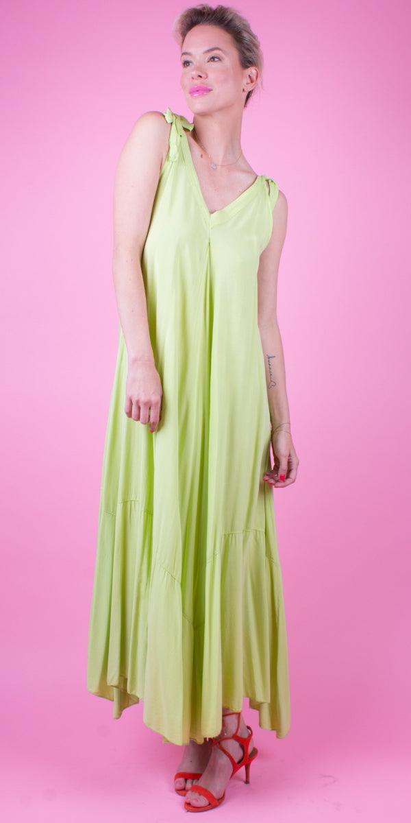 Da Amico Maxi Dress - Gigi Moda - Made in Italy # dress, Gigi Moda, Made in Italy, Maxi, Maxi Dress, maxi length, Sleeveless, V Neck