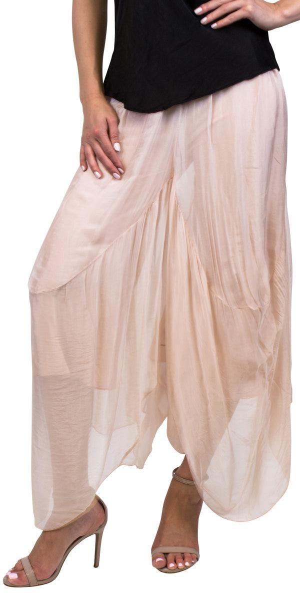 Macha Pant - Gigi Moda - Made in Italy # 100% Silk, balloon pant, Gigi Moda, hand wash, Italian pant, Made in Italy, OS, Pants, Silk, washable