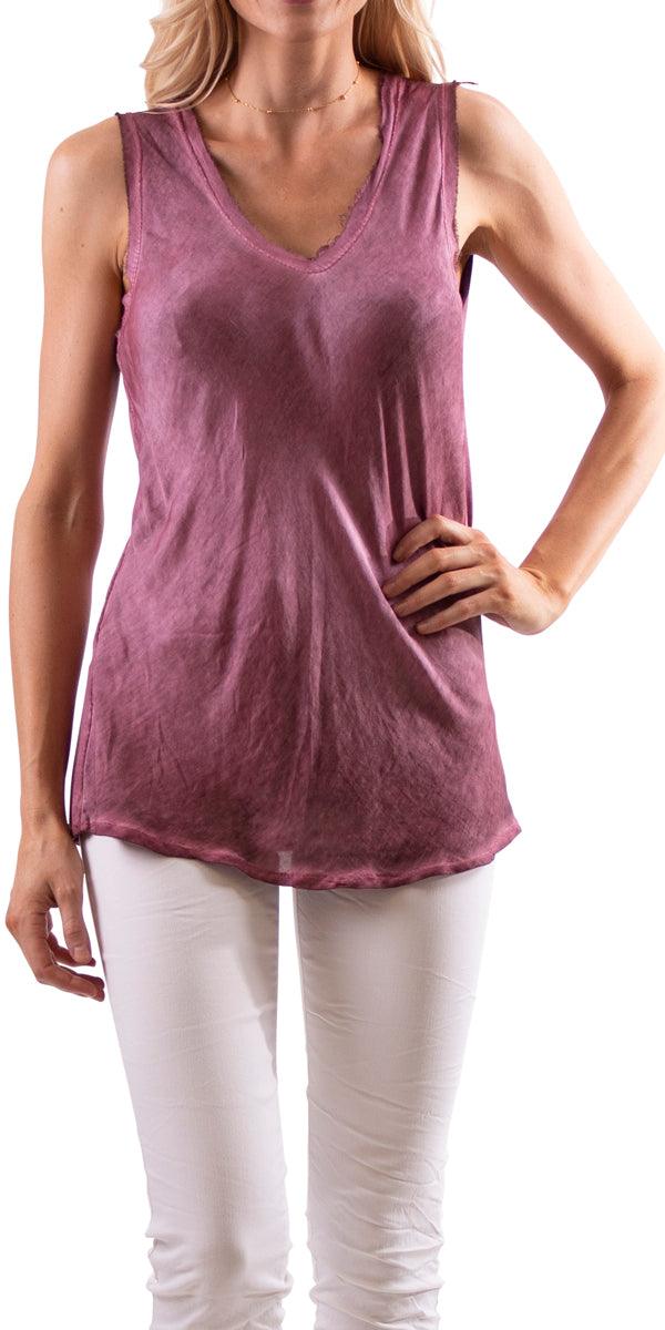 Maglietta Tank - Gigi Moda - Made in Italy # Gigi Moda, hand wash, italian top, Made in Italy, OS, Silk, tank, Top, washable
