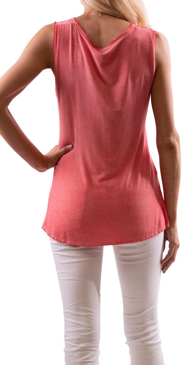 Maglietta Tank - Gigi Moda - Made in Italy # Gigi Moda, hand wash, italian top, Made in Italy, OS, Silk, tank, Top, washable