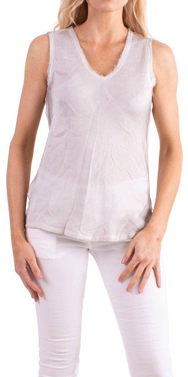 Maglietta Tank - Gigi Moda - Made in Italy # Gigi Moda, hand wash, italian top, Made in Italy, OS, Silk, tank, Top, washable