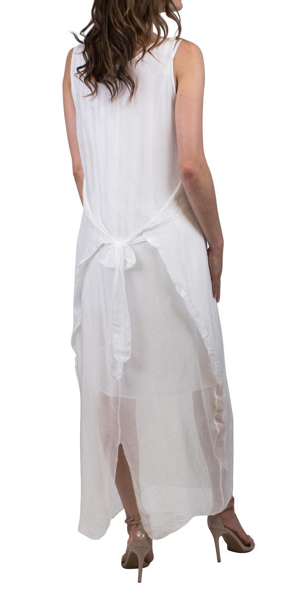 Celia Solid Maxi Dress - Gigi Moda - Made in Italy # Dress, Maxi, resort wear, Silk