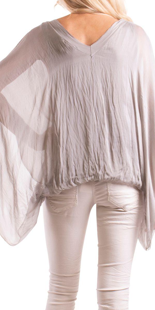 Seta Anna Blouse - Gigi Moda - Made in Italy # 100% Silk, Blouse, Gigi Moda, italian top, Made in Italy, OS, Silk, Top, washable