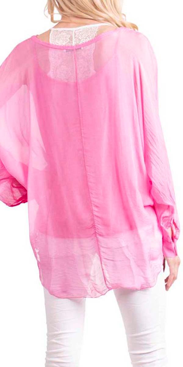 Ryana Blouse - Gigi Moda - Made in Italy # 100% Silk, balloon sleeve, cami, Gigi Moda, italian silk, long sleeve, Made in Italy, Silk top