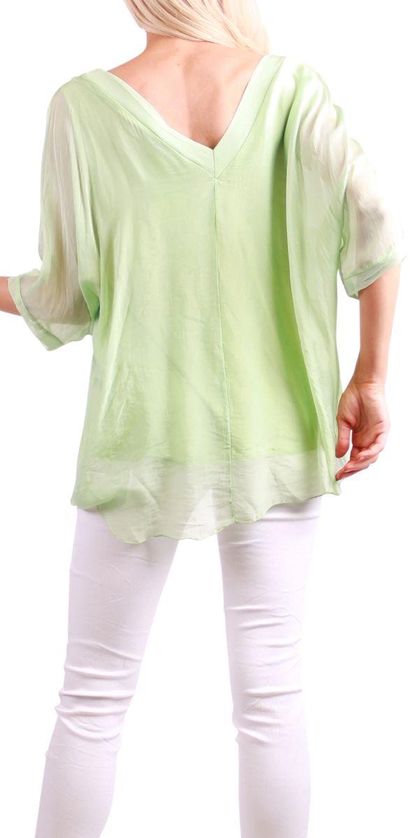 Diana Top - Gigi Moda - Made in Italy # 100% Silk, Blouse, free shipping, Gigi Moda, italian top, Made in Italy, OS, resort, resort wear, Silk, Top, washable