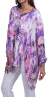Adele Silk Tunic - Shop Gigi Moda - Made in Italy # 100% Silk, clothing for women, Italian Clothing, italian silk blouse, italian silk top, italian silk tunic, italian tunic, silk tunic