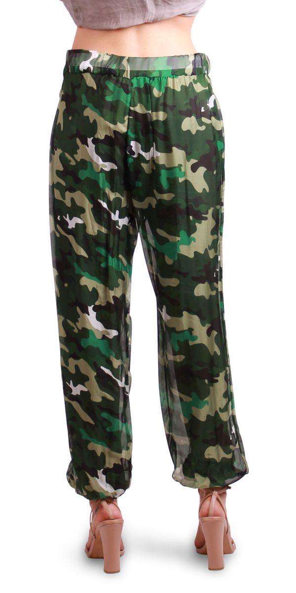 Petrella Camo Jogger Pant - Gigi Moda - Made in Italy # 100% Silk, Made in Italy, Pants, resort wear, Silk, spring, summer