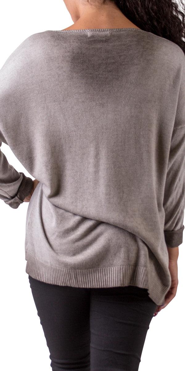 Donna Knit Sweater - Gigi Moda - Made in Italy # casual sweater, fall, Gigi Moda, italian apparel, Italian Sweater, italian top, knit sweater, Made in Italy, new, one size, shopgigimoda, Sweater, womens clothing, womens fashion