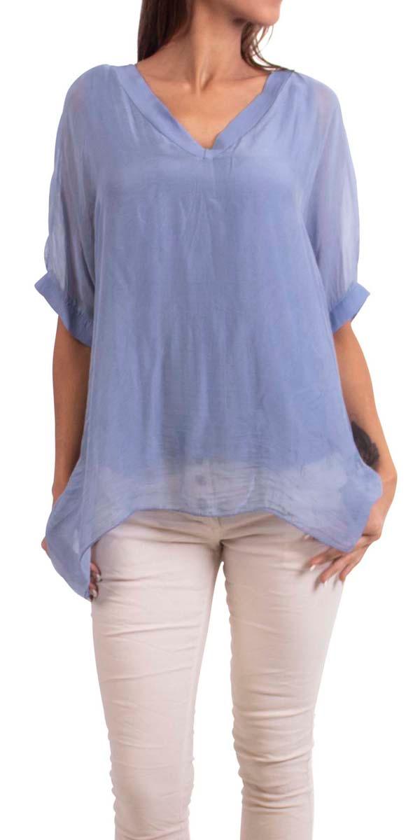 Lizane Blouse - Gigi Moda - Made in Italy # 100% Silk, Black, Blouse, blue, clothing for women, Comfortable, comfy, cream, double V neck, Gigi Moda, gigi moda. made in italy, gigimoda, italian blouse, italian boutique, italian brand, italian clothes, Italian Clothing, italian silk, layered, Layers, Made in Italy, one size, online shopping, OS, pink, resort, resort wear, shop gigi moda, shop online, Silk, silk blouse, Top, v-neck, washable, white