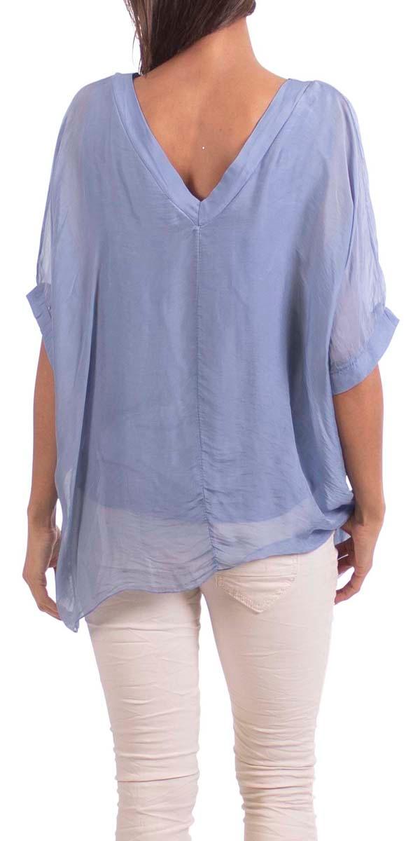 Lizane Blouse - Gigi Moda - Made in Italy # 100% Silk, Black, Blouse, blue, clothing for women, Comfortable, comfy, cream, double V neck, Gigi Moda, gigi moda. made in italy, gigimoda, italian blouse, italian boutique, italian brand, italian clothes, Italian Clothing, italian silk, layered, Layers, Made in Italy, one size, online shopping, OS, pink, resort, resort wear, shop gigi moda, shop online, Silk, silk blouse, Top, v-neck, washable, white