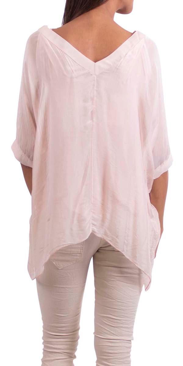 Lizane Blouse - Gigi Moda - Made in Italy # 100% Silk, Black, Blouse, blue, clothing for women, Comfortable, comfy, cream, double V neck, Gigi Moda, gigi moda. made in italy, gigimoda, italian blouse, italian boutique, italian brand, italian clothes, Italian Clothing, italian silk, layered, Layers, Made in Italy, one size, online shopping, OS, pink, resort, resort wear, shop gigi moda, shop online, Silk, silk blouse, Top, v-neck, washable, white