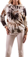 Bria Tie Dye Hoodie - Shop Gigi Moda - Made in Italy # hoodie, Jacket, Made in Italy, one size, Top