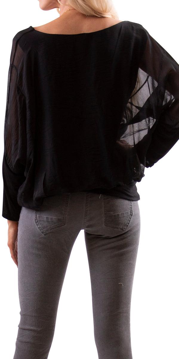 Cavoli Blouse - Gigi Moda - Made in Italy # 100% Silk, Blouse, fall, italian silk, italian top, Made in Italy, Silk, Silk top, Top