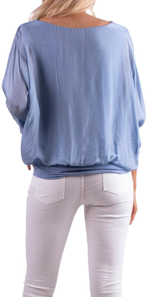 Cavoli Blouse - Gigi Moda - Made in Italy # 100% Silk, Blouse, fall, italian silk, italian top, Made in Italy, Silk, Silk top, Top