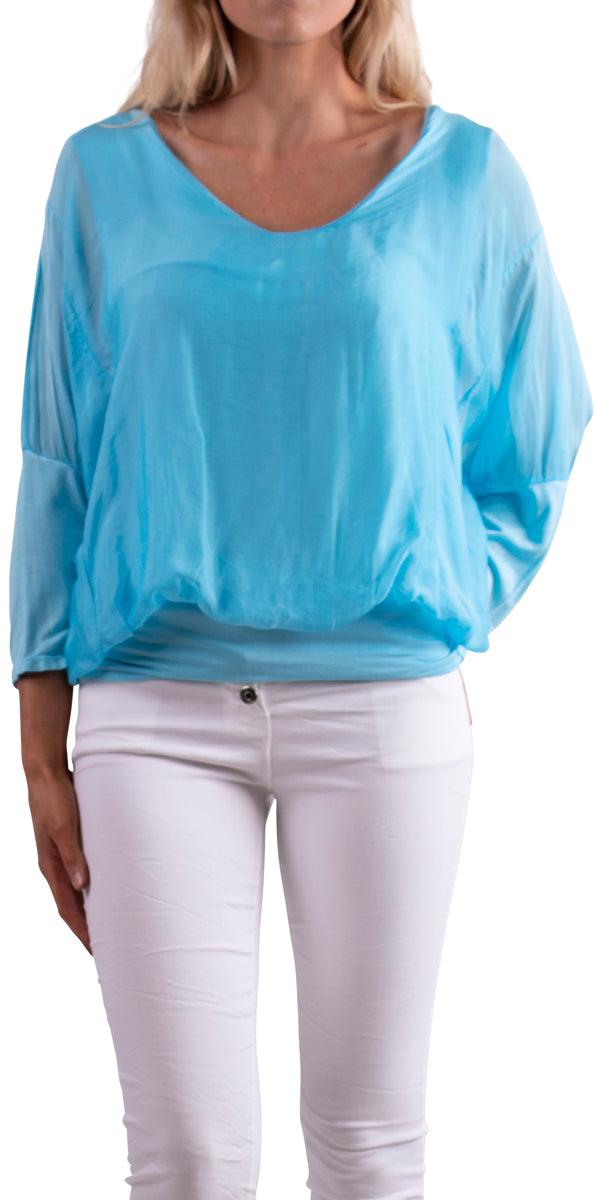 Cavoli Blouse - Gigi Moda - Made in Italy # 100% Silk, Blouse, fall, italian silk, italian top, Made in Italy, Silk, Silk top, Top