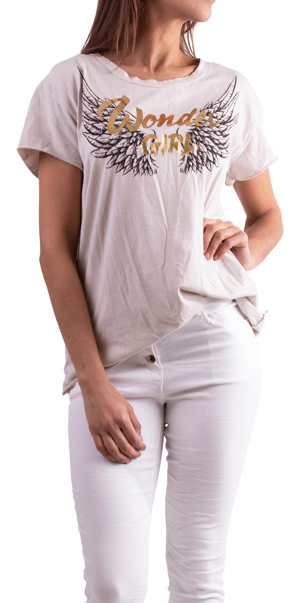 Wonder Girl T-Shirt - Gigi Moda - Made in Italy # 