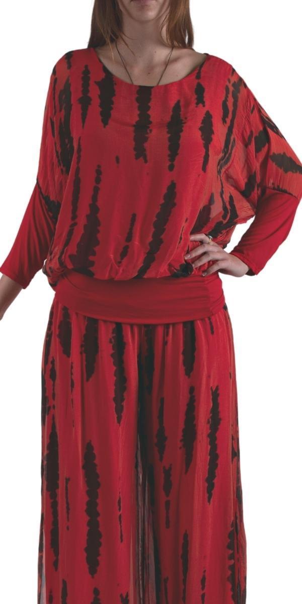 Daphna Stripe Tie-Dye Blouse - Gigi Moda - Made in Italy # stripe tie dye, Tie Dye