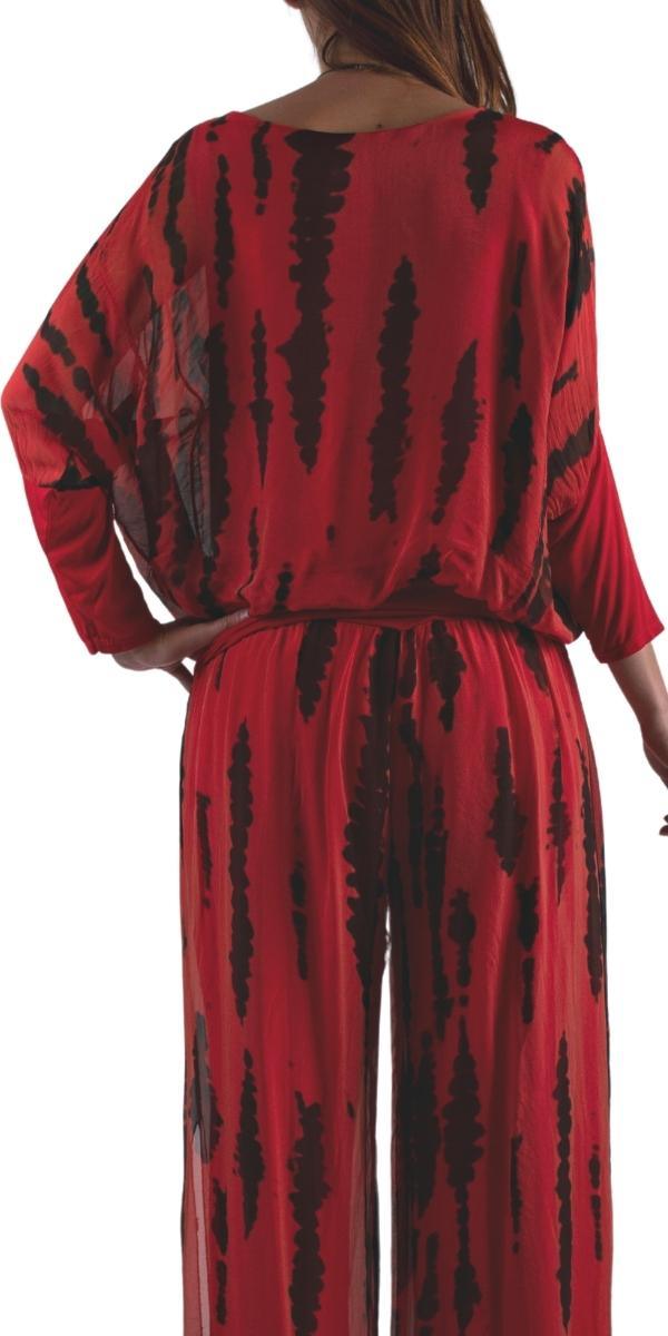 Daphna Stripe Tie-Dye Blouse - Gigi Moda - Made in Italy # stripe tie dye, Tie Dye