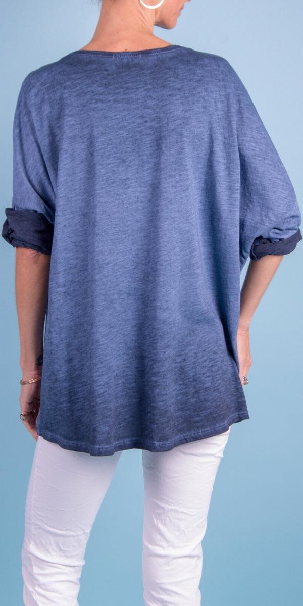 Clio Top - Gigi Moda - Made in Italy # fall, faux suede, Gigi Moda, gigi moda. made in italy, italian top, long sleeves, metallic, shop gigi moda, sweater, Top, V Neck, v-neck top