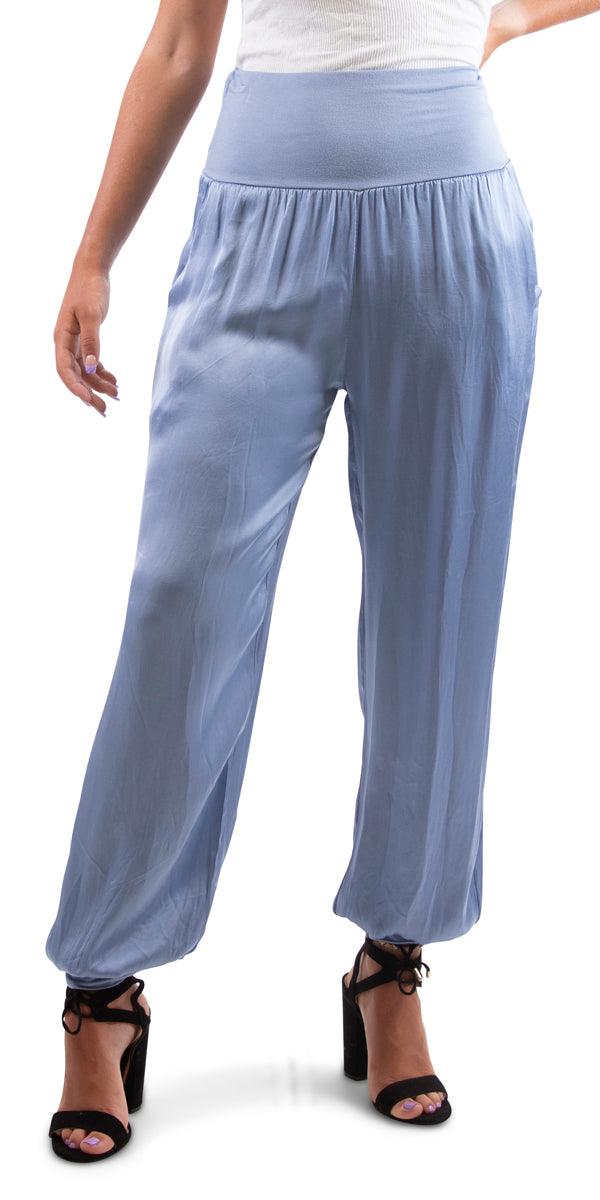 Women's Silk Trousers, Ladies Silk, Made in Italy