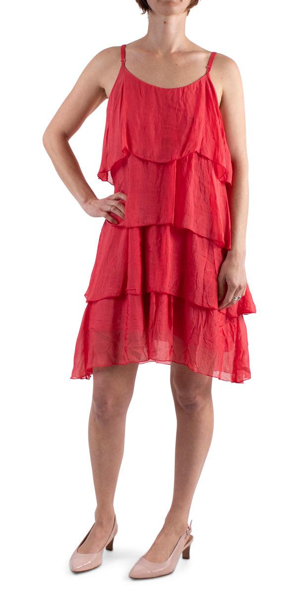 Amabile Ruffled Dress - Shop Gigi Moda - Made in Italy