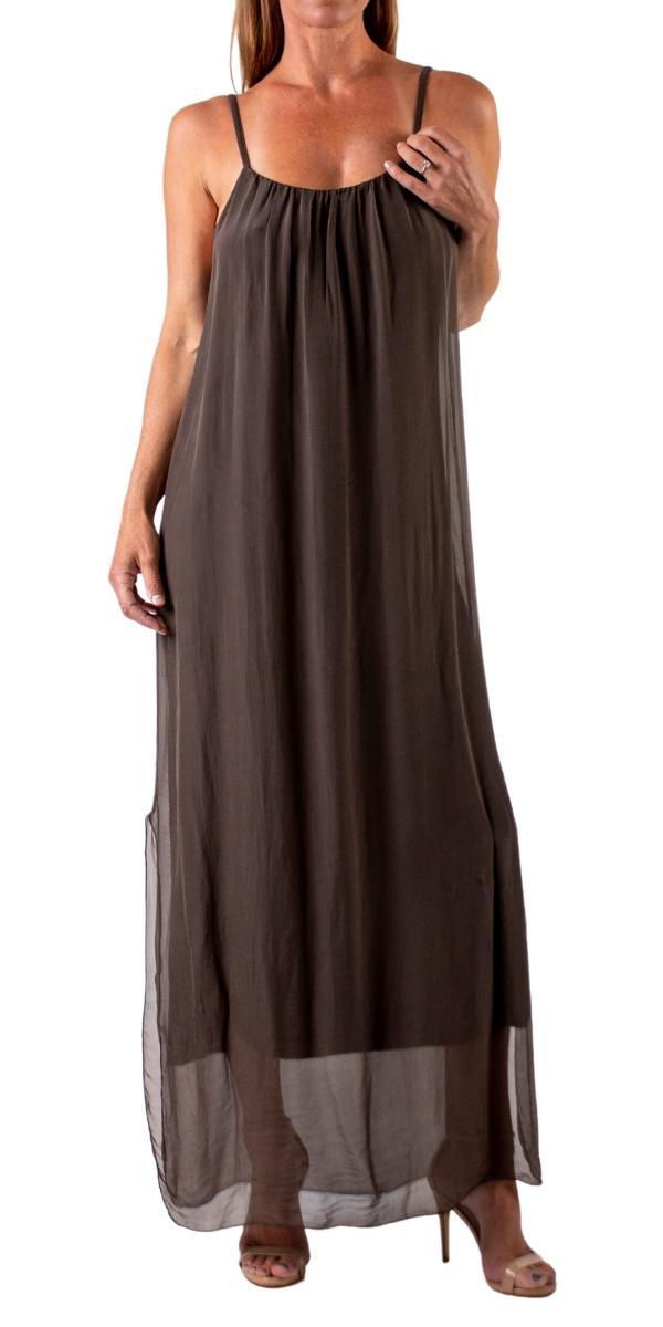 Made in Italy Silk Maxi Dress