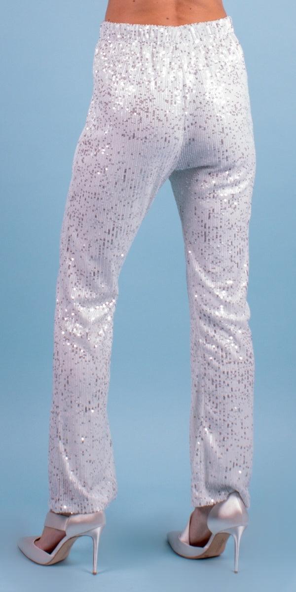 Brillante Sequin Pant - Gigi Moda - Made in Italy # gigi moda, holiday, Made in Italy, Pants, sequin, sequined pants, sparkle