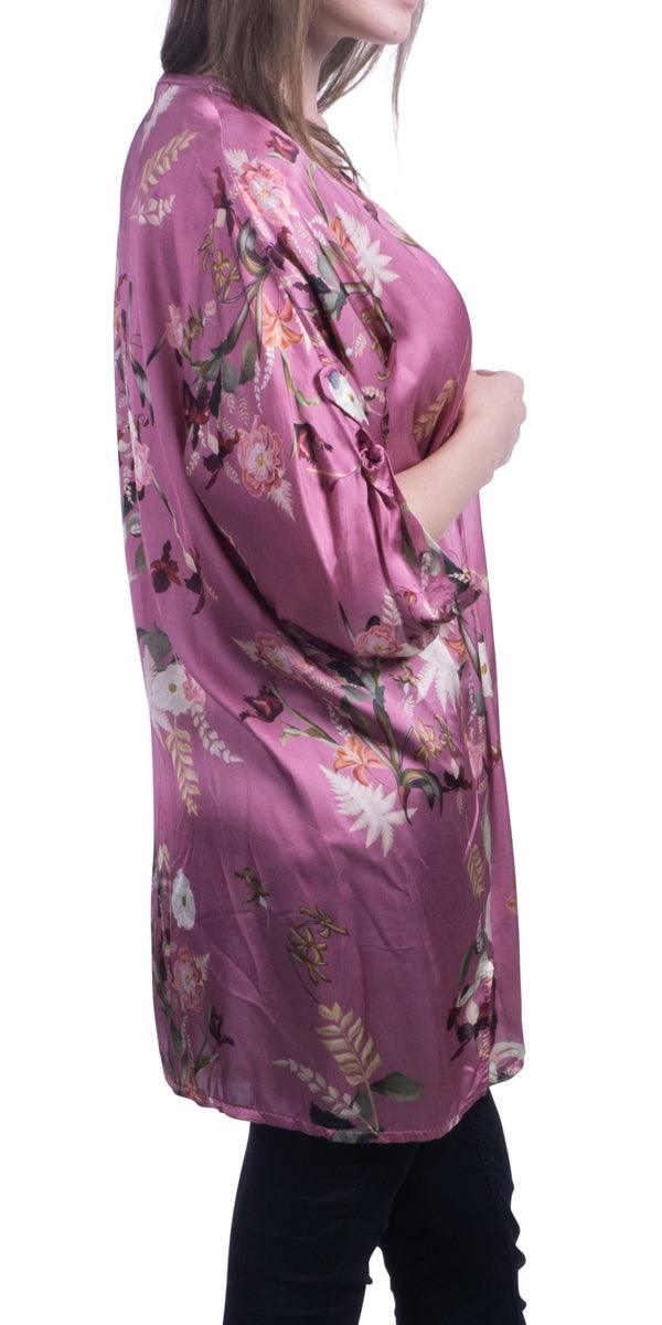 Sofia Kimono - Gigi Moda - Made in Italy # Floral Print, Gigi Moda, Kimono, Made in Italy, OS, Silk, Sleeves