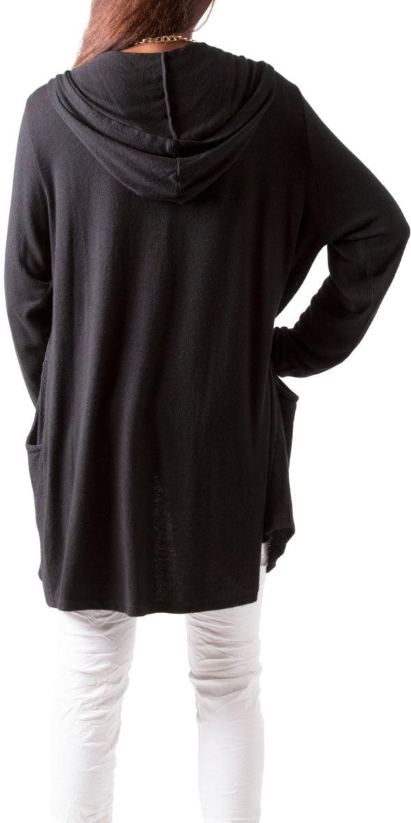 Contessa Knit Cardigan - Gigi Moda - Made in Italy # Cardigan, coats, comforatable fit, Gigi Moda, Hooded Knit, hoodie, Jackets, Knit, Knit Cardigan, knit hoodie, made in italy, shop gigi moda, womans clothing