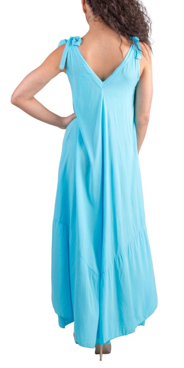 Da Amico Maxi Dress - Gigi Moda - Made in Italy # dress, Gigi Moda, Made in Italy, Maxi, Maxi Dress, maxi length, Sleeveless, V Neck