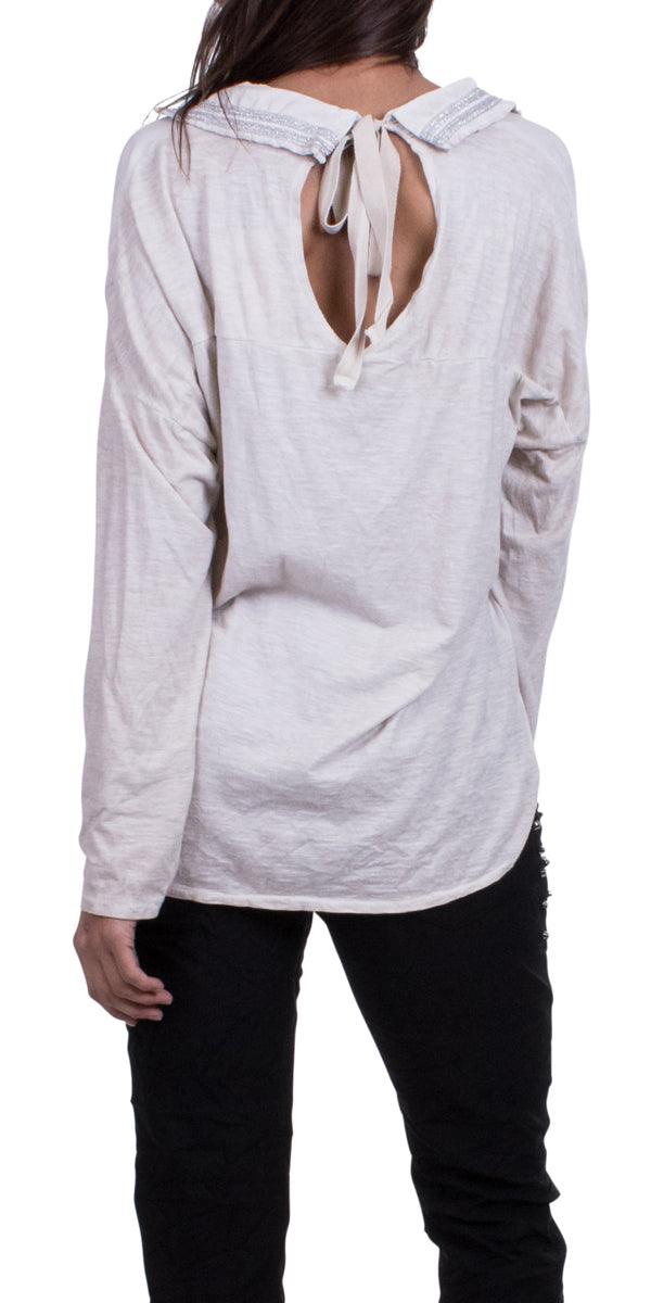 Lulia Blouse - Gigi Moda - Made in Italy # Cotton, fall, Gigi Moda, italian top, Made in Italy, one size, Sleeves, Top