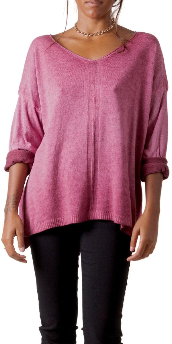 Donna Knit Sweater - Gigi Moda - Made in Italy # casual sweater, fall, Gigi Moda, italian apparel, Italian Sweater, italian top, knit sweater, Made in Italy, new, one size, shopgigimoda, Sweater, womens clothing, womens fashion