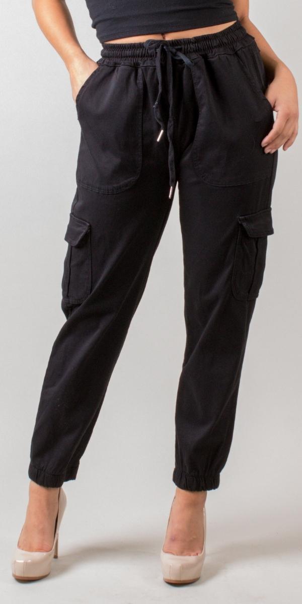 Cargo Jogger Pants - Gigi Moda - Made in Italy # cargo pant, cargo pants, COMFY PANTS, cotton pants, drawstring pant, drawstring pants, front pockets, Gigi Moda, italian pants, jogger pants, Made in Italy, maxretail, Pockets, shop gigi moda, sustainable, Tie waist