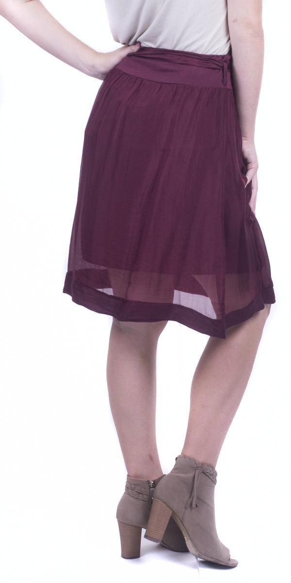 Enna Skirt - Gigi Moda - Made in Italy # 100% Silk, flowing, flowy, Gigi Moda, Layers, Made in Italy, one size, OS, resort, resort wear, Silk, Skirt, spring, summer, washable