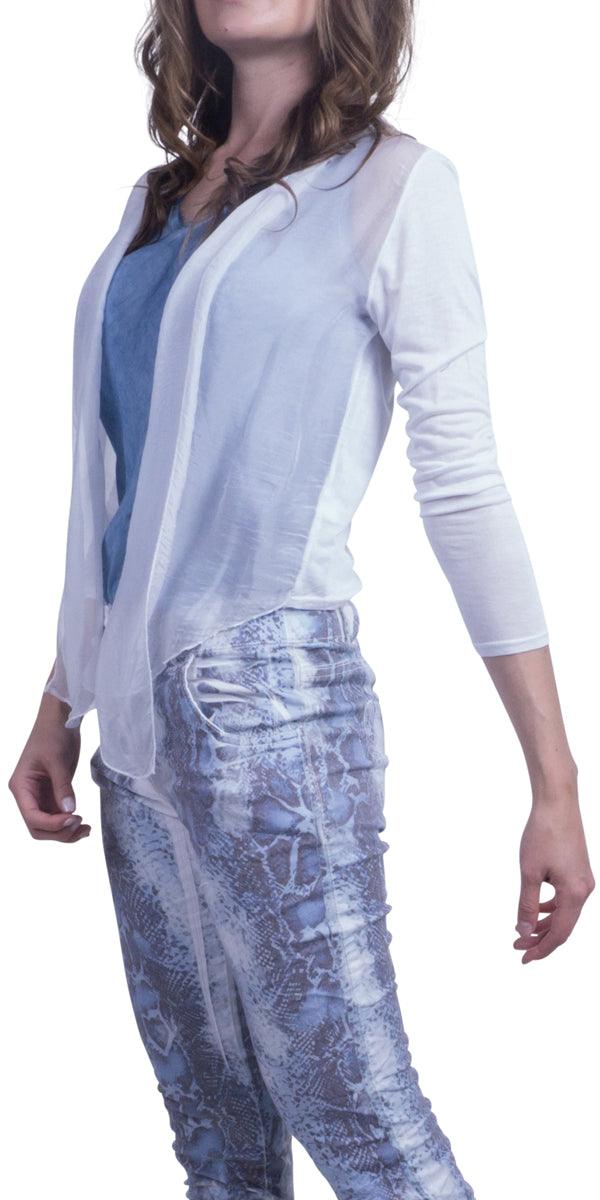 Shoona Cardigan - Gigi Moda - Made in Italy # Cardigan, free shipping, Gigi Moda, handwash, Made in Italy, OS, Silk, spring, summer, washable